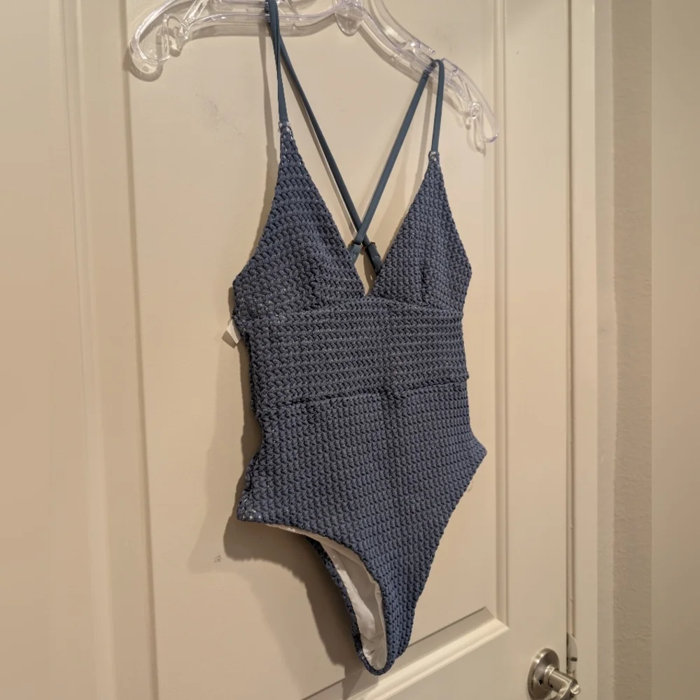 Onia Valentina Crochet One-Piece Cheeky Swimsuit XS